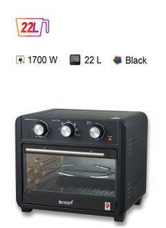 Multi-Functional 7-in-1 Air Fryer with 7 Accessories 3-Step Manual Controller, spacious 22 liters capacity - ESMA Certified