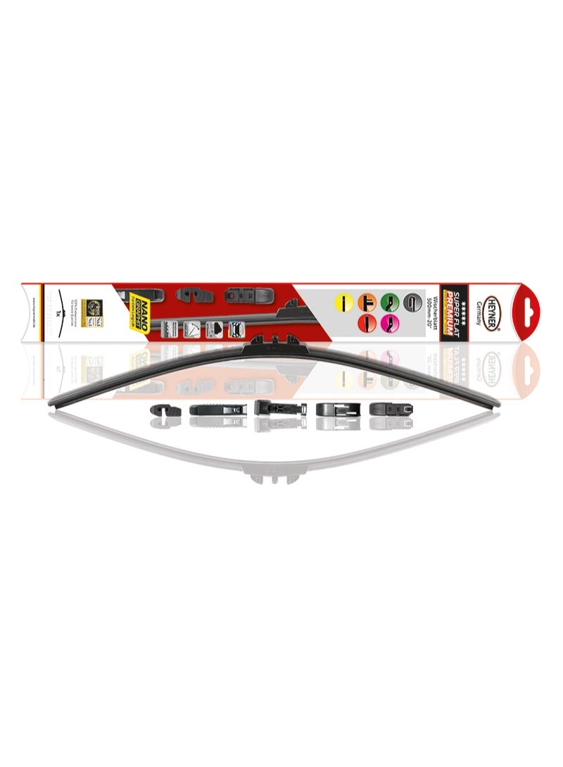 HEYNER® Super Flat Premium Wiper Blade 26" (650mm) – Universal Fit, Aerodynamic Spoiler, Silent Performance & Nano-Coated Durable Rubber - Image 2