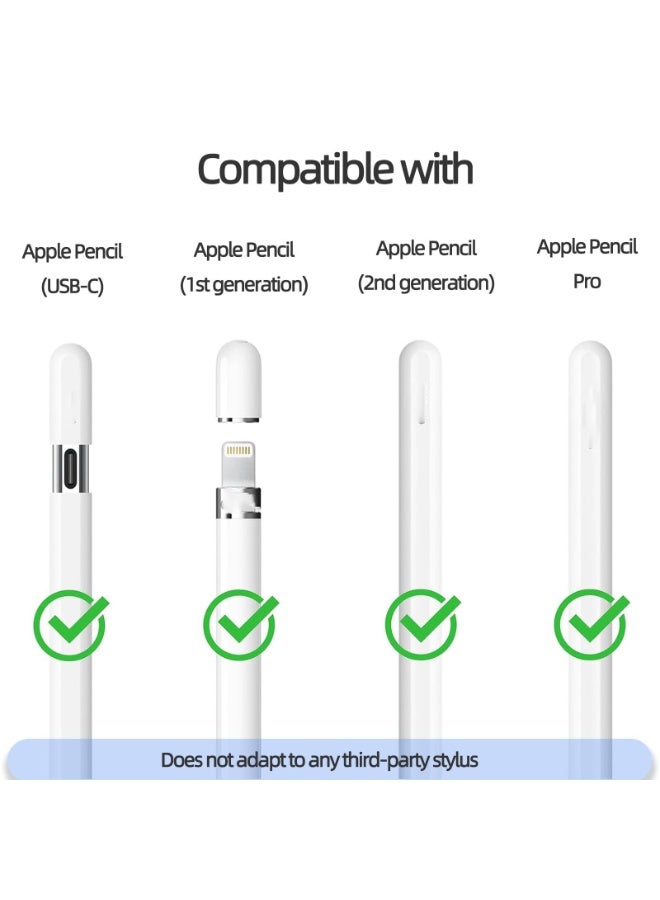 أطراف استبدال لأقلام Apple Pencil Pro والجيل الثاني والجيل الأول وUSB-C – أطراف دقيقة مع حقيبة واقية – تجربة كتابة ورسم سلسة – ريش متينة مقاومة للتآكل – 6 قطع - Image 3