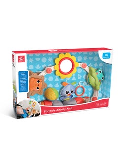 HOLA Hola Portable Activity Arch for Babies – Adjustable Stroller, Car Seat, or Crib Toy with Interactive Rattles, Teethers, Mirror, and Sensory Toys for Fine Motor Skills and Cognitive Development 0M+  - Image 5