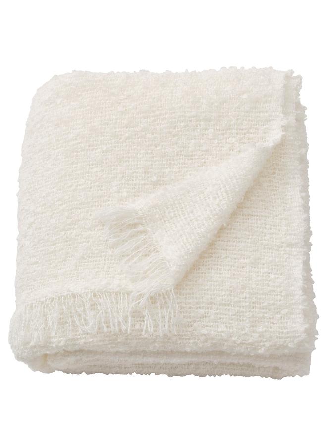 erorex Throw, off-white, 130x170 cm - Image 1