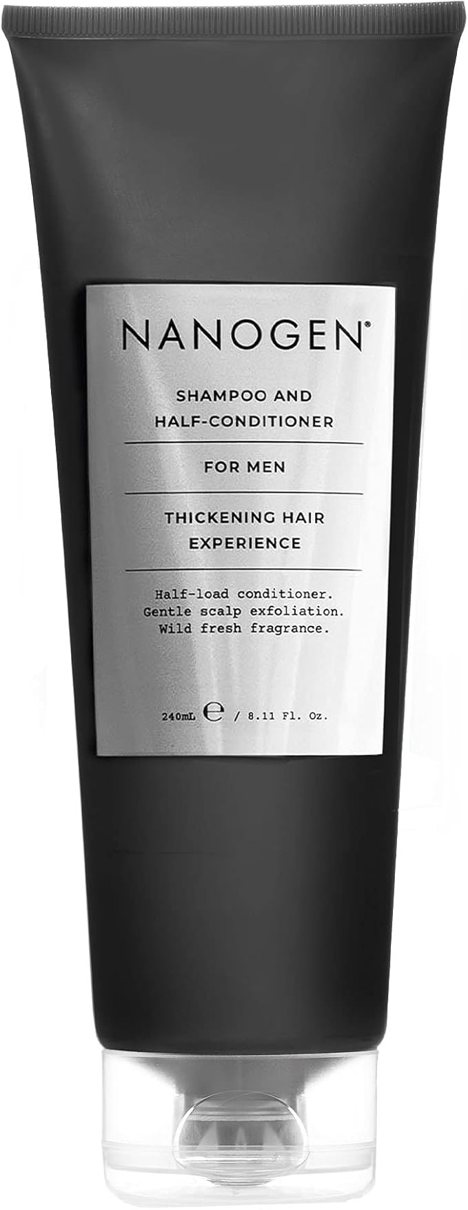 Nanogen Thickening Shampoo and Half Conditioner for Men 240ml Sensitive deep cleansing with Salicylic acid and Hair Growth Ingredients to encourage hair growth Can use with Minoxidil treatment - Image 1