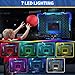 QDRAGON Indoor Basketball Hoop for Kids Over The Door Mini Basketball Hoops with 7 LED Lighting Basketball Toys Gifts for 5 6 7 8 9 10 11 12 Year Old Boys Girls Teens Blue - Image 4