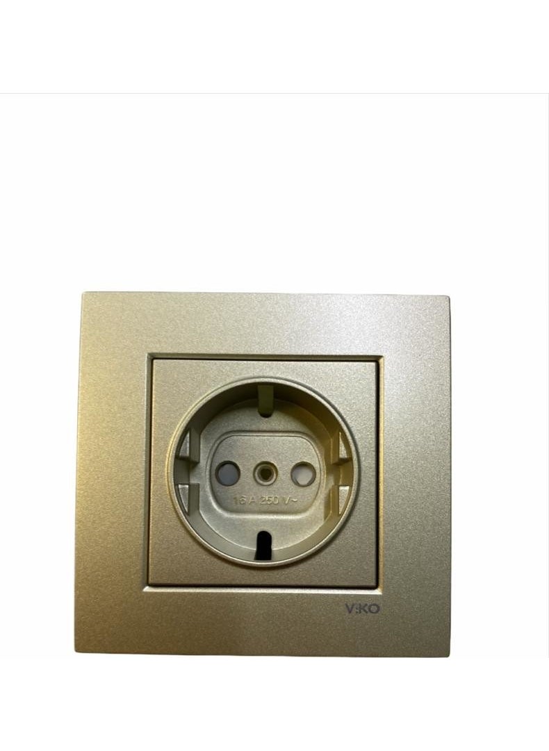 Viko Artline Novella Bronze Grounded Socket  - Image 1