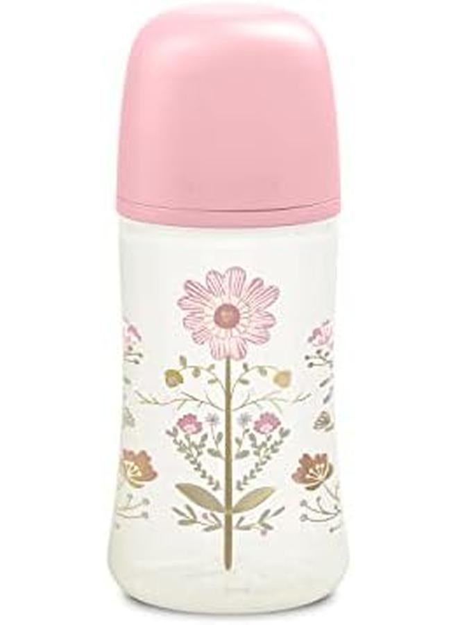 SUAVINEX Sx Pro Feeding Wide Neck Physiological Silicone Teat Bottle 3 Months 270Ml S Fm Pink Gold - Image 2