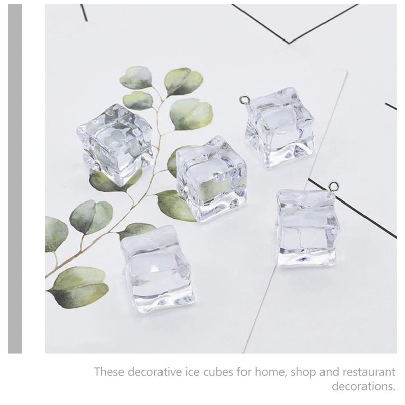 40 Pcs Acrylic Artificial Ice Cubes For Decor Photography Props Bars Events - Image 3