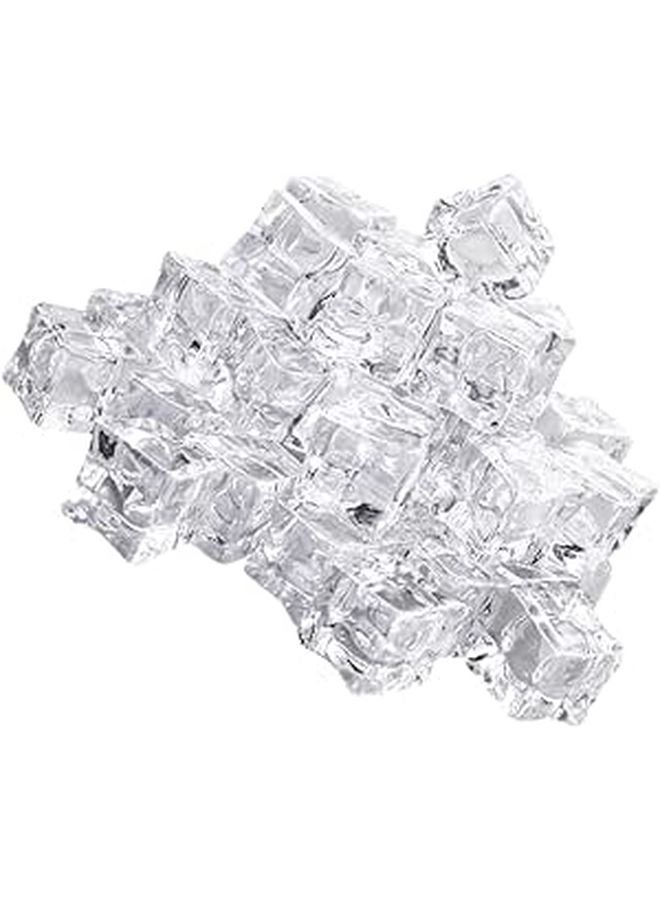 40 Pcs Acrylic Artificial Ice Cubes For Decor Photography Props Bars Events - Image 1