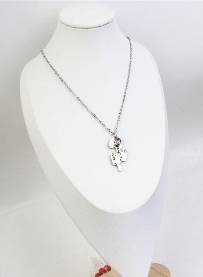 Ximerinf BFF Necklace for 5 6 Stainless Steel Friendship Puzzle Sister Necklace, Large, Stainless Steel, No Gemstone - Image 3