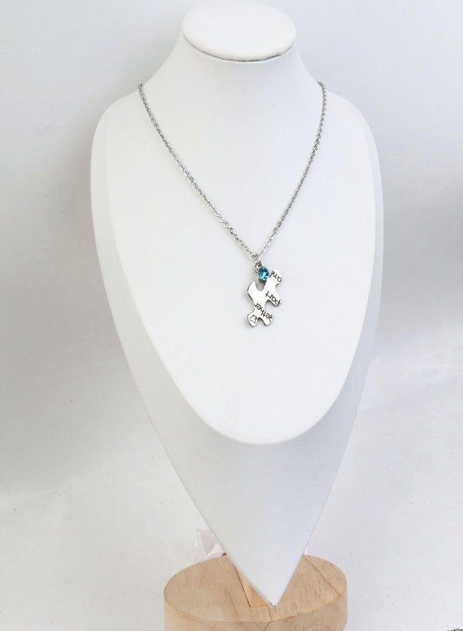 Ximerinf BFF Necklace for 5 6 Stainless Steel Friendship Puzzle Sister Necklace, Large, Stainless Steel, No Gemstone - Image 4