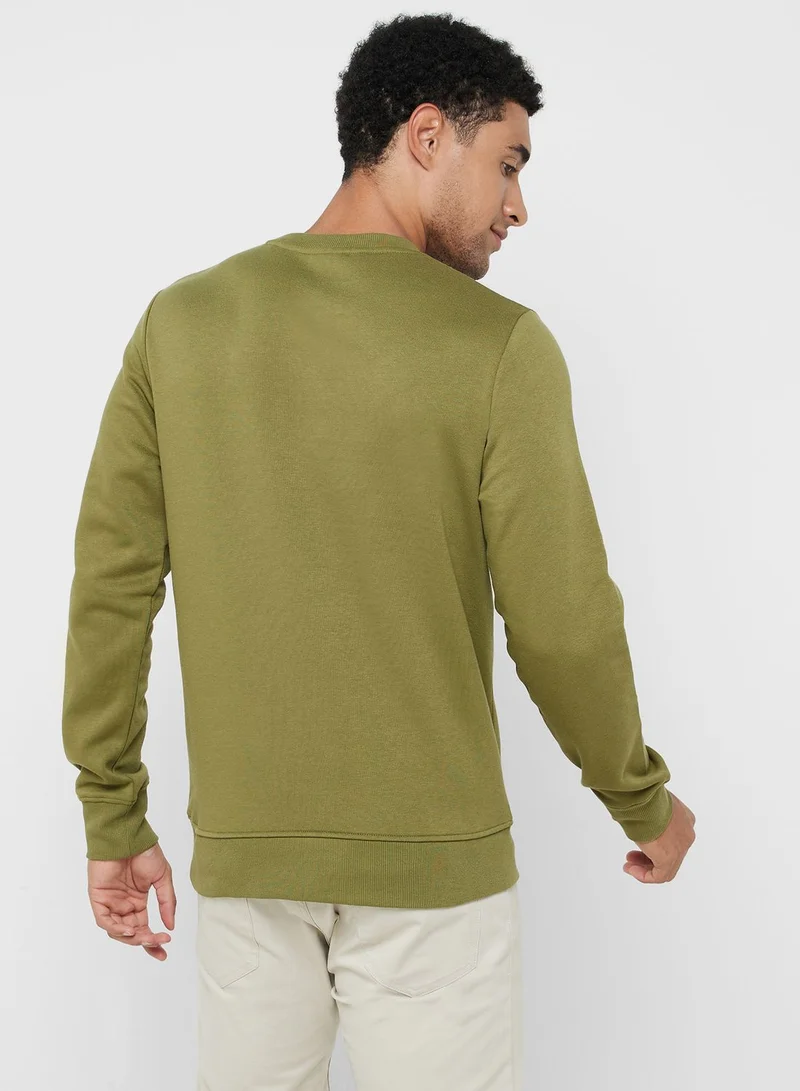 JACK & JONES Logo Crew Neck Sweatshirt