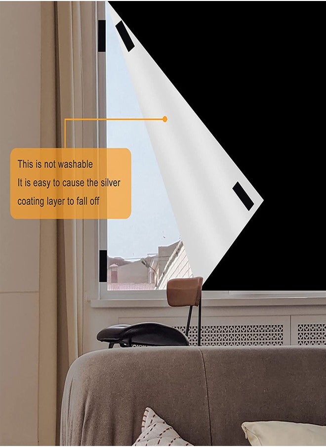 Portable Blackout Curtains With Self Adhesive Tape For Bedroom Living Room Bathroom And Attic Blackout Curtains 145cm*200cm