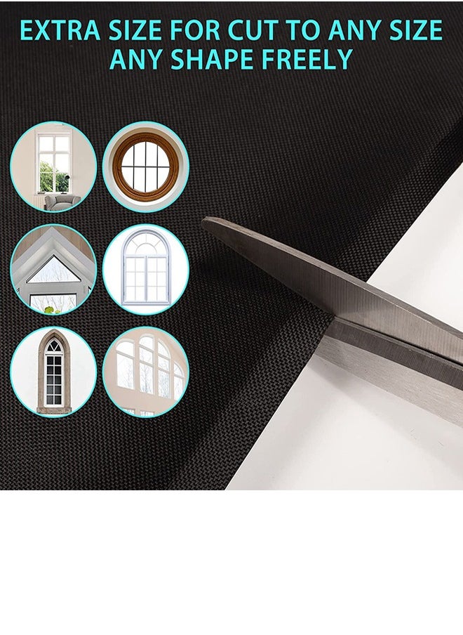 Portable Blackout Curtains With Self Adhesive Tape For Bedroom Living Room Bathroom And Attic Blackout Curtains 145cm*200cm