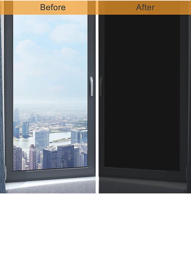 Portable Blackout Curtains With Self Adhesive Tape For Bedroom Living Room Bathroom And Attic Blackout Curtains 145cm*200cm