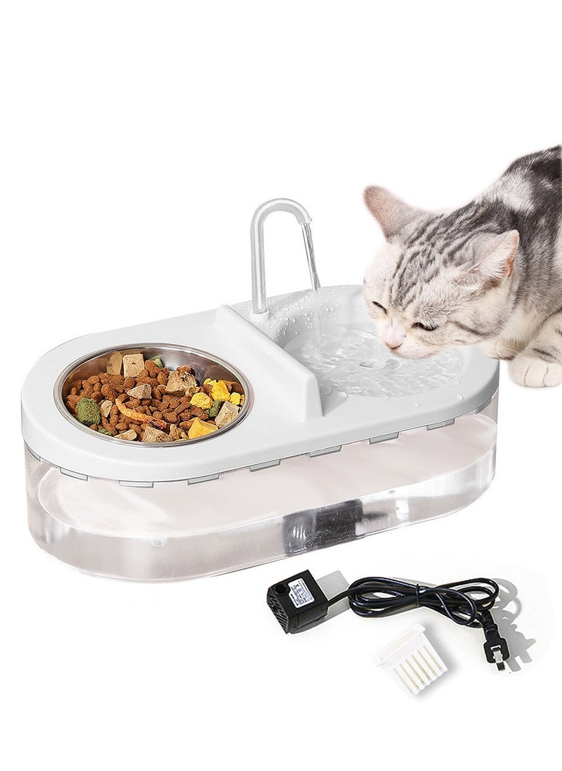 Kidle Automatic Cat Feeder Pet Feeder Feeding and Drinking All-in-One Large Capacity Cat Drinking Bowl Pet Supplies  - Image 1