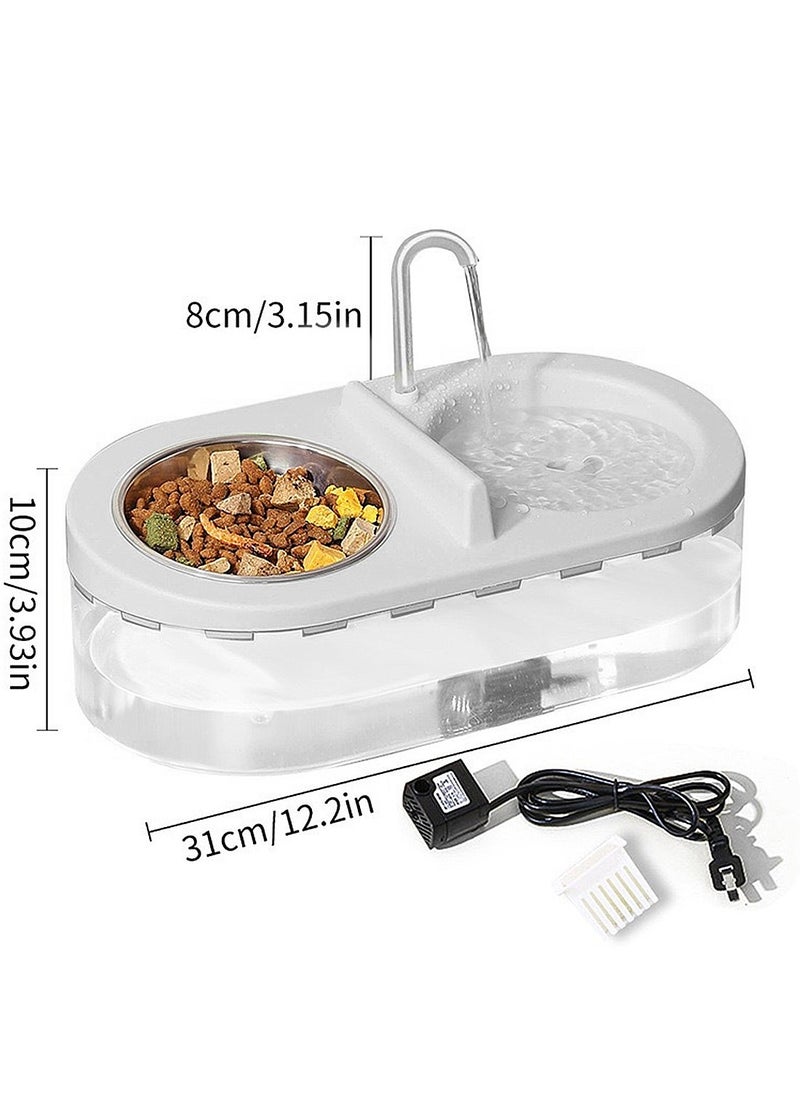 Kidle Automatic Cat Feeder Pet Feeder Feeding and Drinking All-in-One Large Capacity Cat Drinking Bowl Pet Supplies  - Image 2