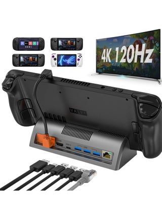 Docking Station for Steam Deck and Steam Deck OLED, Supports 4K@120Hz HDMI Display Output, with Gigabit Ethernet and 3 USB 3.0 Ports - pzsku/ZF47A4DB63AF9181CF5C8Z/45/_/1723279576/7e73c30d-4bd8-44a2-9ea4-6fdf283a0d08