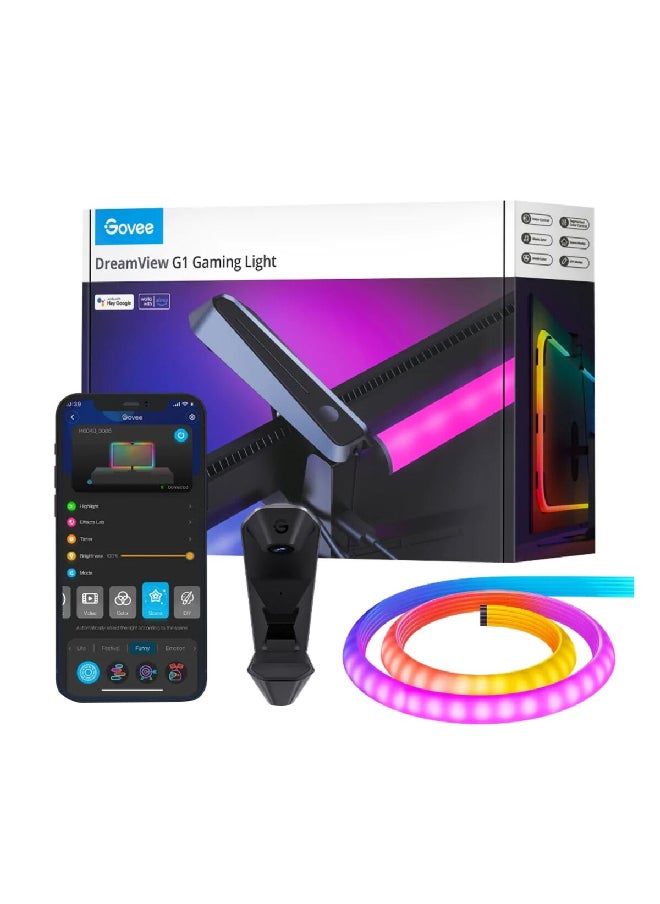 Govee Wi-Fi + Bluetooth RGBIC Neon LED Strip Light Multicolor 10 ft H61A0  - Image 1