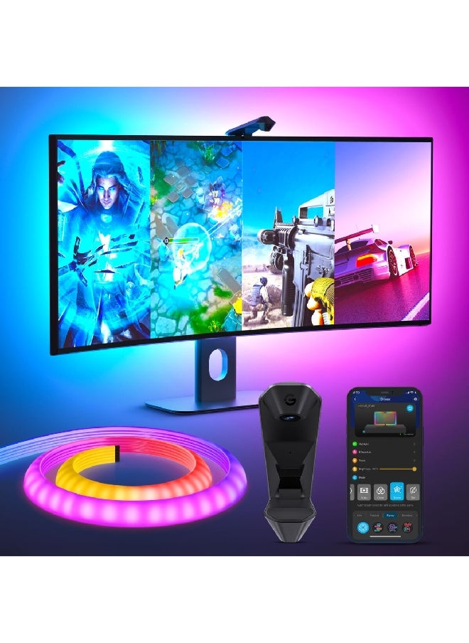 Govee Wi-Fi + Bluetooth RGBIC Neon LED Strip Light Multicolor 10 ft H61A0  - Image 3