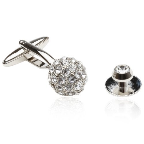 Cuff-Daddy Crystal Ball Cufflinks Studs with Presentation Box - Image 2