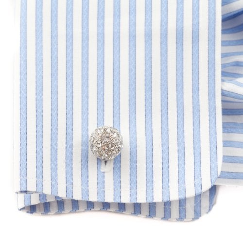 Cuff-Daddy Crystal Ball Cufflinks Studs with Presentation Box - Image 3