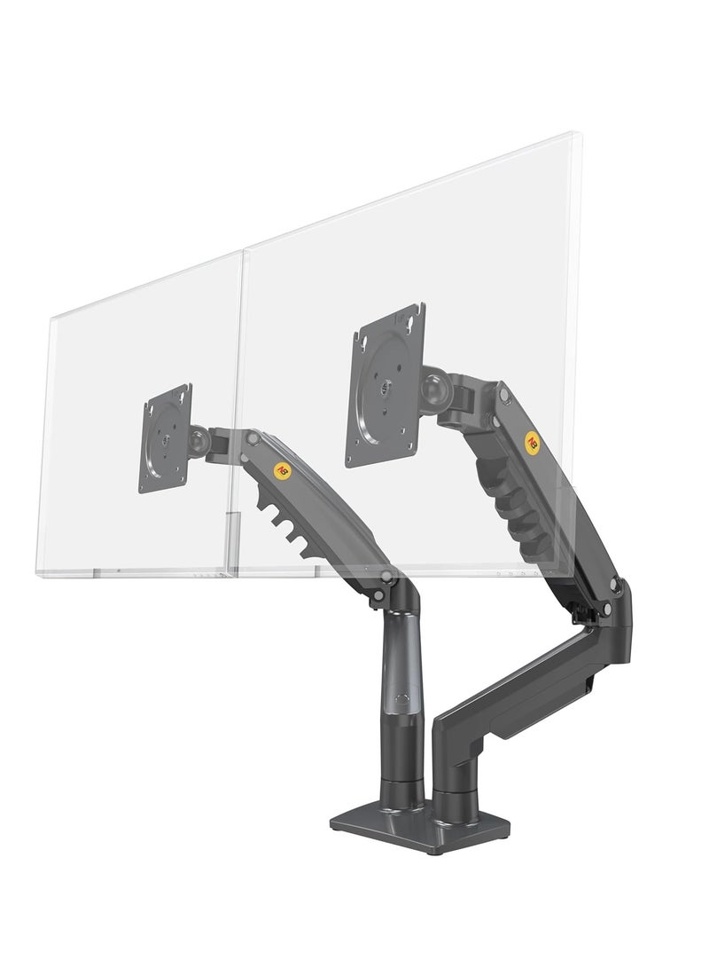 NB NORTH BAYOU Nb F160 17-27" Dual Arm 2-9kg Monitor Stand with Shock Absorber New Version - Image 1