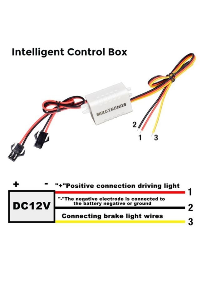 MUNTAQI LED Strobe Flashing Warning Rear Brake Stop Lights - Image 3