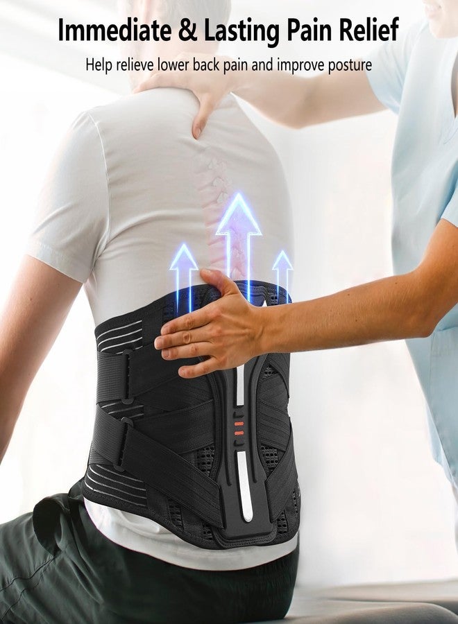 SueStar Back Brace for Lower Back Pain Relief with Y-Shaped Bionic Support System, Breathable Mesh Fabric Lumbar Support Belt for Men/Women, Immediate Relief from Sciatica, Herniated Disc, Scoliosis - Image 4