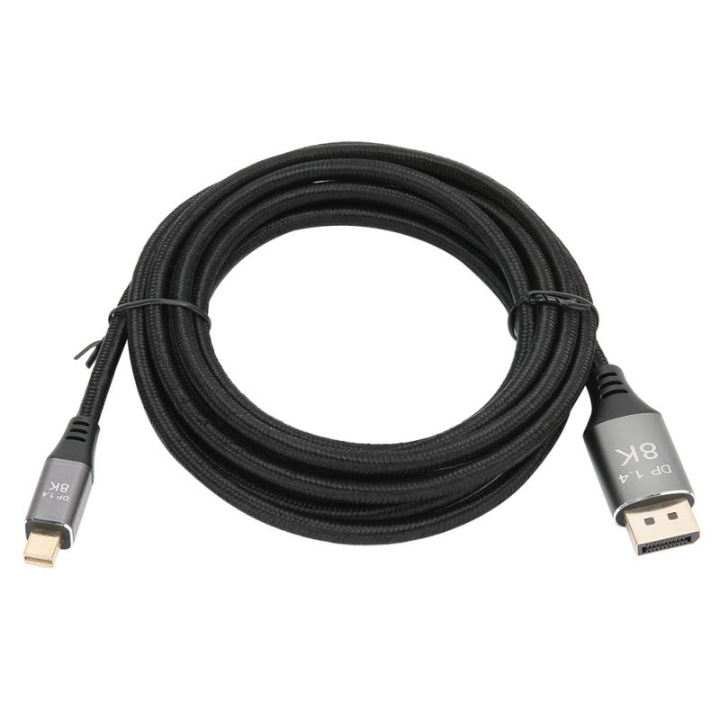 Mini DP to DP Cable 1.4 Version 8K High Definition Adapter Cable Thin Connectors - 3 Meter 9.8ft for Multi-Screen Splicing Extended Desktop Split Screen Presentation Computer Cable - Image 5
