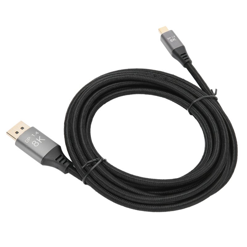 Mini DP to DP Cable 1.4 Version 8K High Definition Adapter Cable Thin Connectors - 3 Meter 9.8ft for Multi-Screen Splicing Extended Desktop Split Screen Presentation Computer Cable - Image 2