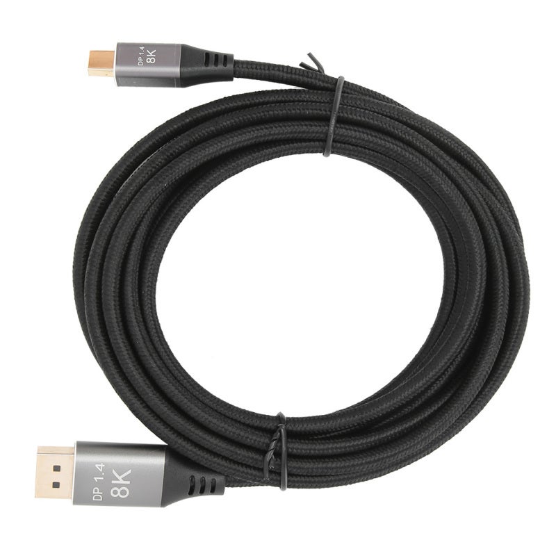 Mini DP to DP Cable 1.4 Version 8K High Definition Adapter Cable Thin Connectors - 3 Meter 9.8ft for Multi-Screen Splicing Extended Desktop Split Screen Presentation Computer Cable - Image 3