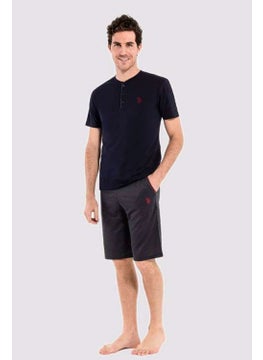 U.S. Polo Assn. 12005 Men's Navy Blue 3-Piece Pajama Set  - Image 2