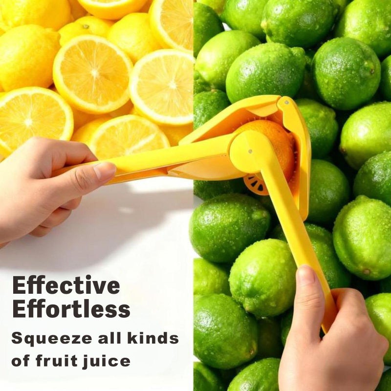 iStarcas Lemon Squeezer, Effective at Squeezing Out Juice, Easy-to-Use, Very Sturdy, Lemon Juicer, Lime Squeezer, Citrus Juicers, Lemon Juicer Squeezer to Squeeze Lemons, Lime, Citrus, Orange(Yellow) - Image 4