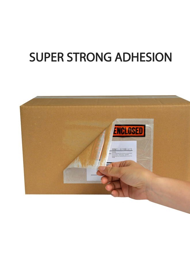IN SAFE PACK 1000 PCS 7.5"x 5.5" Clear Self-Adhesive Packing List Envelopes - Plastic Shipping/Mailing Pouch Enclosed Bags for Packing Slips Invoice - Image 4