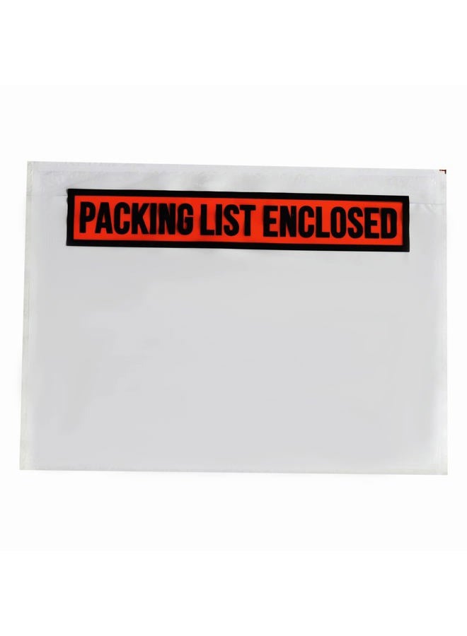 IN SAFE PACK 1000 PCS 7.5"x 5.5" Clear Self-Adhesive Packing List Envelopes - Plastic Shipping/Mailing Pouch Enclosed Bags for Packing Slips Invoice - Image 1