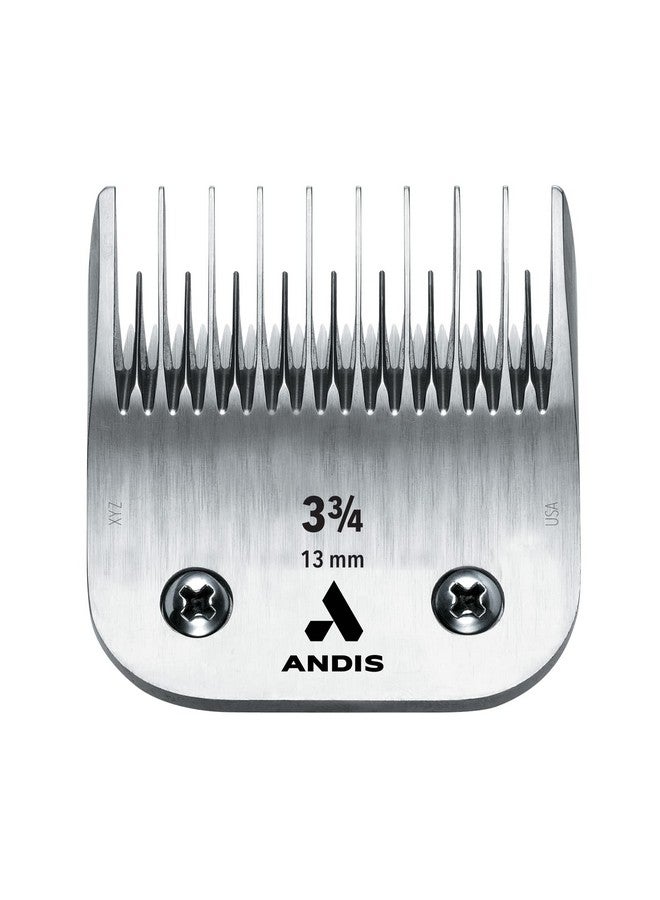 Andis - 64133, Ultra Edge Detachable Dog Clipper Blade - Comprised of Carbon-Infused Steel, Exclusive Hardening Process with 3-3/4-Inch Skip Tooth - for AGC, BDC Series - 1/2-Inch Cut Length, Chrome - Image 1