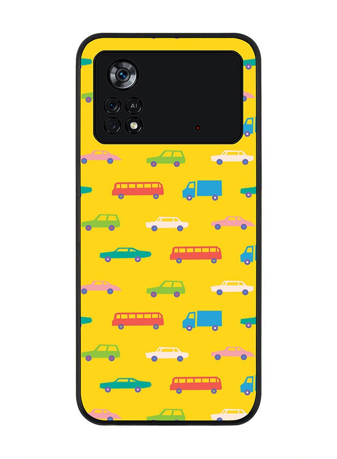 Stylizedd Rugged Black edge case for Poco M4 Pro 4G Slim fit Soft Case Flexible Rubber Edges Anti Drop TPU Gel Thin Cover - Opposite Traffic - Image 1