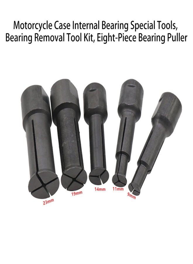 Generic Motorcycle Case Internal Bearing Special Tools, Bearing Removal Tool Kit, Eight-Piece Bearing Puller - Image 4