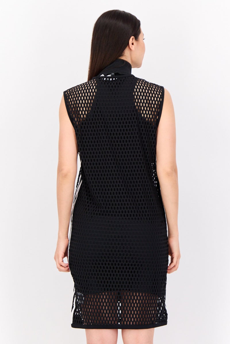 adidas Originals Women 2 In 1 Sportswear Fit Sleeveless Outdoor Dress, Black - Image 3