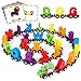 Vanmor 27 PCS Magnetic Wooden Alphabet Train Sets ABC Letter Learning Toy Trains with 42 PCS Flash Cards 1 Engine 1 Storage Bag Toddlers Kids Boys Girls Educational Toys for 3 4 5 6 7 Years Old - Image 2