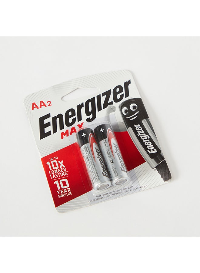 Energizer 2-Piece Max AA Alkaline Battery Set 2 x 5 x 1 cm - Image 3