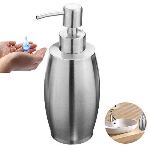 Fancyku Fancyku Stainless Steel Soap/Liquid Dispenser/Lotion Dispenser Pump, for Kitchen or Bathroom (350Ml) - Image 4