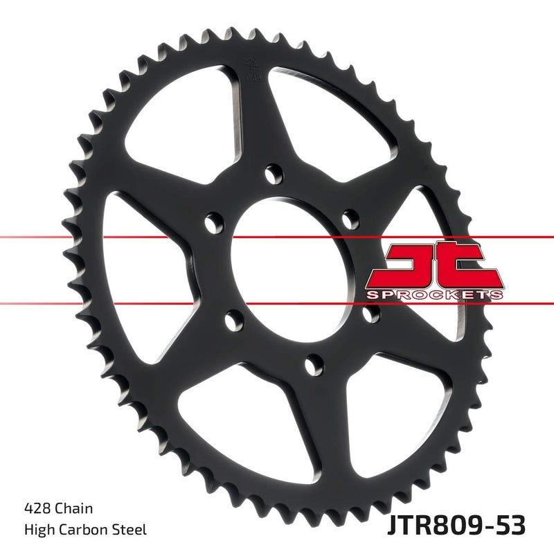 JT Sprockets JTR809.53 53T Steel Rear Sprocket   black   53 Tooth - Image 3