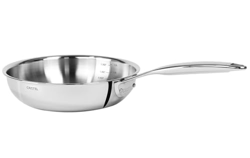 Cristel CastelPro Ultraply Collection Frying Pan 8 diameter 5Ply construction - Image 1