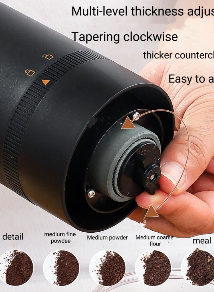 USB Rechargeable Portable Electric Burr Coffee Grinder with Multiple Grind Settings for Espresso Drip Press  - Image 3