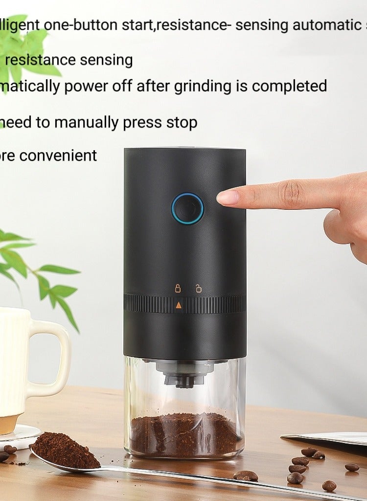 USB Rechargeable Portable Electric Burr Coffee Grinder with Multiple Grind Settings for Espresso Drip Press  - Image 4