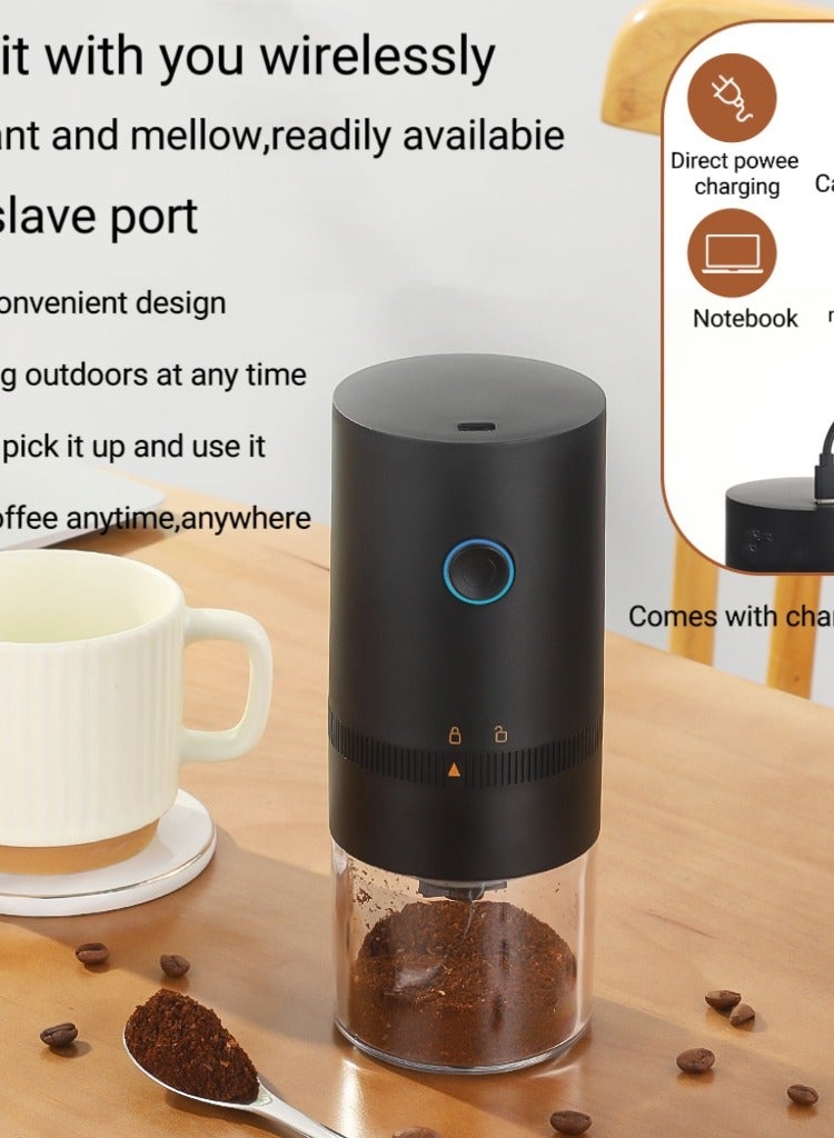 USB Rechargeable Portable Electric Burr Coffee Grinder with Multiple Grind Settings for Espresso Drip Press  - Image 2