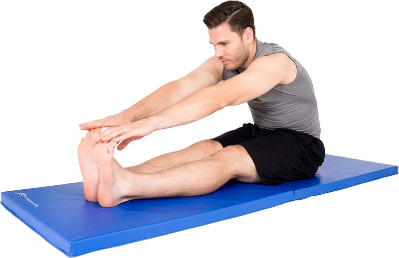 ProSourceFit Bi-Fold Folding Thick Exercise Mat 6’x2’ with Carrying Handles for MMA, Gymnastics Core Workouts - Image 4