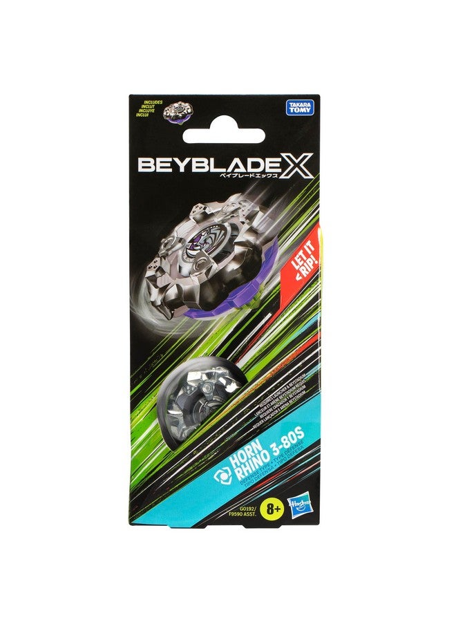 BeyBlade باي بليد إكس هورن رينو 3-80S مجموعة حزمة التعزيز مع قمة دوارة من نوع الدفاع؛ ألعاب قمة القتال للأولاد والبنات من عمر 8 سنوات - Image 3