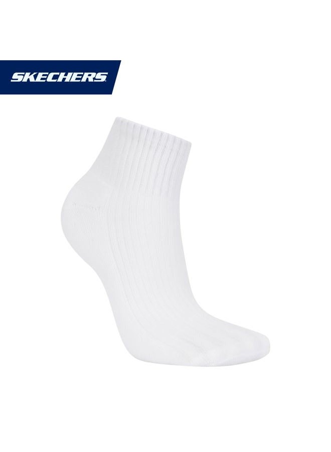 SKECHERS Women's 10 Pack Cushioned Quarter Crew Socks, White, 9-11 - Image 5