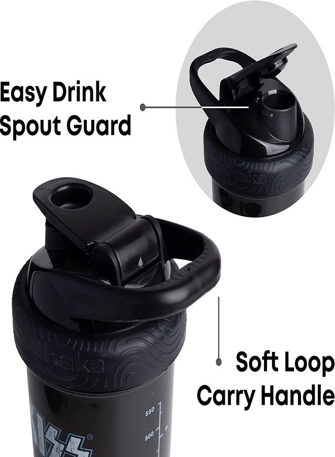 Smartshake Revive KISS Protein Shaker Bottle with Storage - 750ml Protein Shake Bottles KISS Merchandise Gift Shaker Cup, Guitar Gifts for Men, Rock Band Collection - Image 2